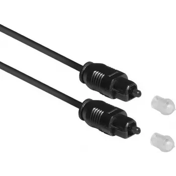 ACT cabo de áudio ótico SPDIF TOSlink 1,2m macho a macho, preto, saco zip AC3690