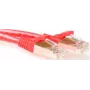 ACT Cabo de rede Cat6a S/FTP PiMF vermelho de 1,50m IB5051