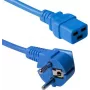 ACT Cabo de alimentação Schuko para C19 angular 3m azul 16A 250V AK5174