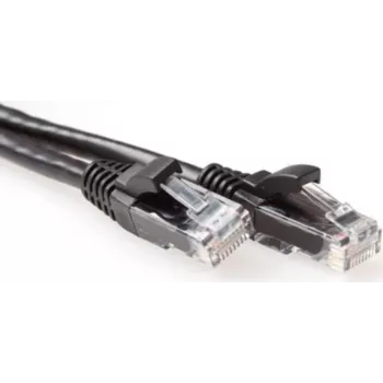 ACT Cabo de rede Cat6a U/UTP 5m, RJ45, preto IB3505