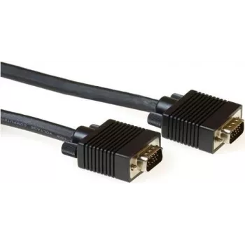 ACT AK4250 Cabo VGA 0,5m macho a macho preto