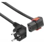ACT AK5257 Cabo de Alimentação Preto 3 m CEE 7/7 para Conector Fêmea C13