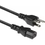 Cabo de alimentação ACT AK5443 NEMA 5-15P para IEC C13, 1 m, preto