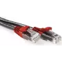 ACT Cabo de rede Crossover U/UTP CAT6A preto de 1m com fichas RJ45 (IB6201)