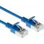 ACT cabo de rede Slimline U/FTP CAT6A LSZH azul de 5m com fichas RJ45, snagless (DC7605)