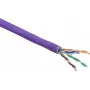 Cabo de instalação sólido U/UTP Cat 6 ACT, LSZH, CPR Dca, 24AWG, violeta, 305m (XS6003)