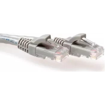 Cabo de rede ACT cinzento 3m LSZH U/UTP CAT6A com fichas RJ45 IB1103