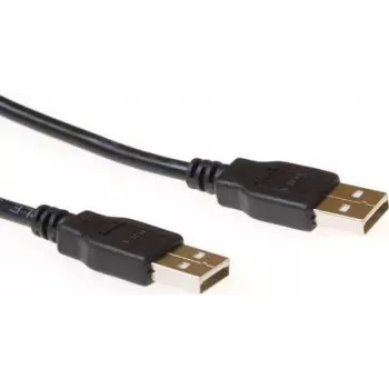 Cabo USB 2.0 ACT SB2520 1,8 m ficha USB-A para ficha USB-B preto