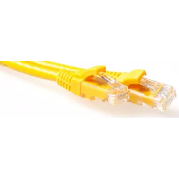 ACT Cabo de rede LSZH U/UTP CAT6A amarelo de 1,5m com fichas RJ45 IB1951