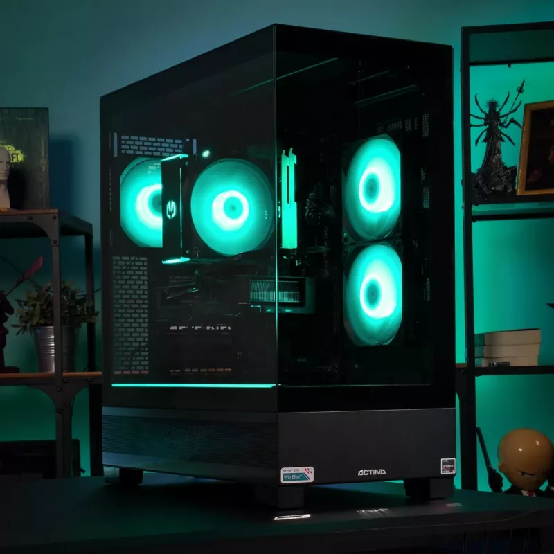 ACTINA PC AMD Ryzen 5 5600X 32 GB DDR4-SDRAM 1 TB SSD NVIDIA GeForce RTX 5060 Midi Tower preto