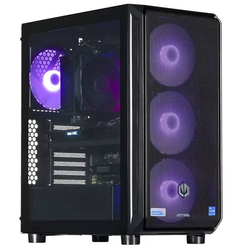 Actina PC AMD Ryzen 7 8400F 32 GB DDR5-SDRAM 1 TB SSD Intel Arc B580 Midi Tower preto