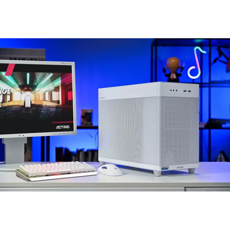 Actina PC AMD Ryzen 7 8700F 32 GB DDR5-SDRAM 1 TB SSD AMD Radeon RX 9070 XT Mini Tower branco
