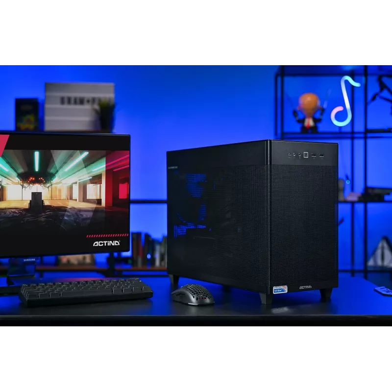Actina PC AMD Ryzen 7 8700F 32 GB DDR5-SDRAM 1 TB SSD NVIDIA GeForce RTX 5070 Mini Tower preto