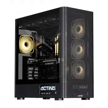 ACTINA PC AMD Ryzen 7 9850X3D 32 GB DDR5-SDRAM 2 TB SSD NVIDIA GeForce RTX 5090 Windows 11 Home Midi Tower preto
