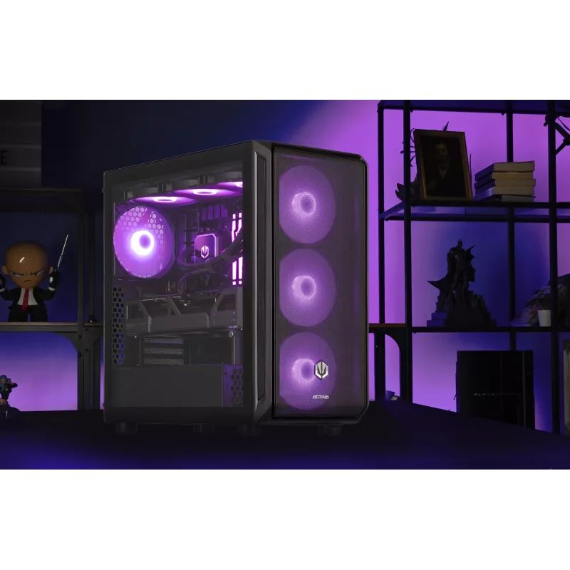PC ACTINA AMD Ryzen 9 9900X 32 GB DDR5-SDRAM 2 TB SSD NVIDIA GeForce RTX 5070 Midi Tower preto