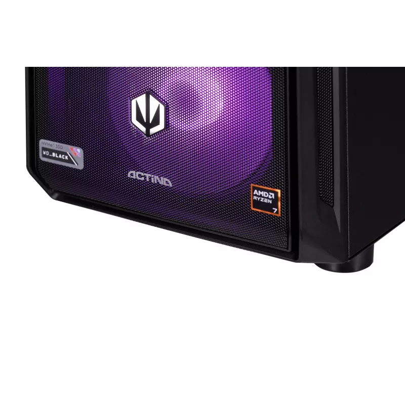 ACTINA PC AMD Ryzen 9 9900X 32 GB DDR5-SDRAM 2 TB SSD NVIDIA GeForce RTX 5080 Windows 11 Home Midi Tower preto