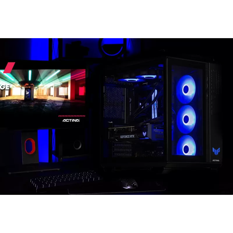Actina PC Intel Core Ultra 9 285K 64 GB DDR5-SDRAM 2 TB SSD NVIDIA GeForce RTX 5090 Midi Tower preto