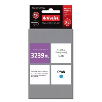 Cartucho de tinta ciano Activejet AB-3239CNX (substituto do Brother LC3239XLC, Supreme, 50 ml)