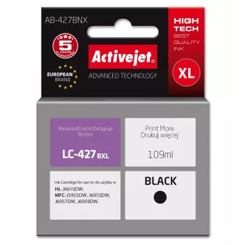 Activejet AB-427BNX Tinteiro compatível com Brother preto 109 ml alto rendimento