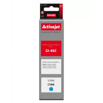 Activejet AC-G46C Tinteiro compatível para Canon, ciano, 135 ml, Série Supreme, substituto do Canon GI-46C