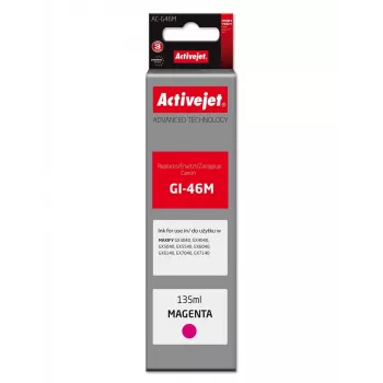 Activejet AC-G46M Tinteiro magenta para Canon GI-46M, 135 ml, alto rendimento, compatível