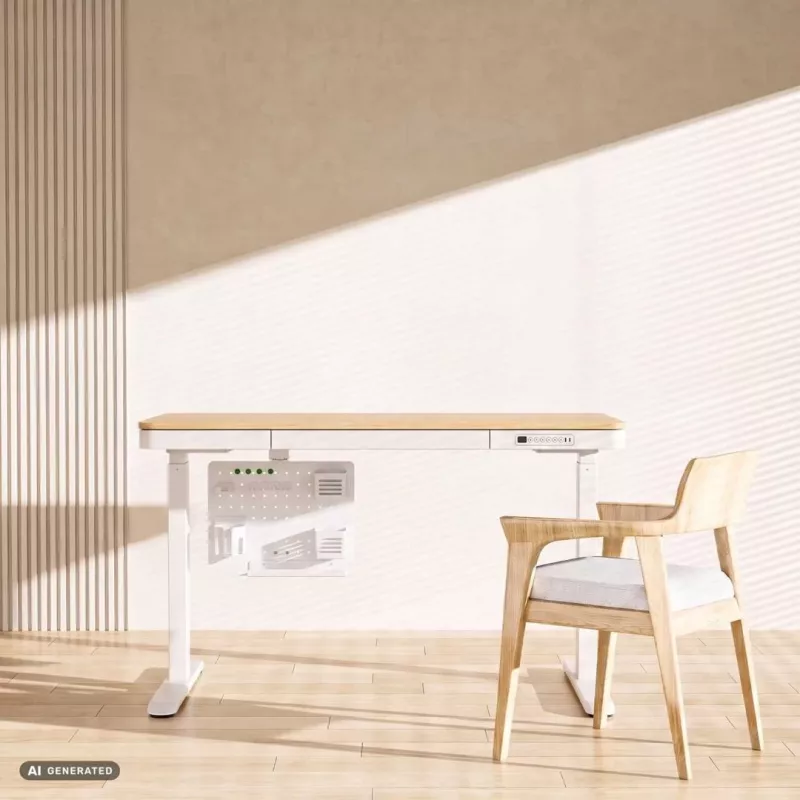 Organizador de secretária Activejet APB-002W rotativo com placa perfurada, cinzento e branco