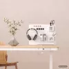 Organizador de secretária Activejet APB-002W rotativo com placa perfurada, cinzento e branco