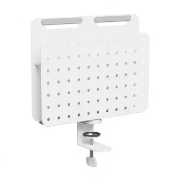 Organizador de secretária Activejet APB-006W rotativo com placa perfurada, cinzento e branco