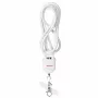 Activejet Cordão com cabo de carregamento 3-em-1, branco
