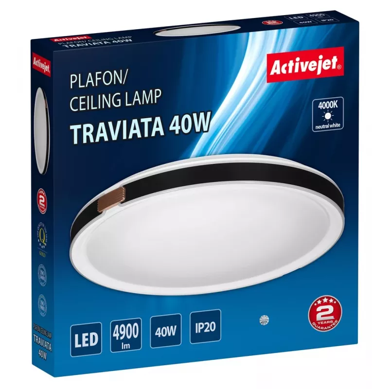Activejet AJE-TRAVIATA candeeiro de teto LED, 40W