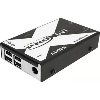 Adder AdderLink X Series X-DVI PRO Extensor KVM - DVI-D, USB 2.0, áudio, até 50 m via Cat5e/6/7 (X-DVIPRO-IEC)