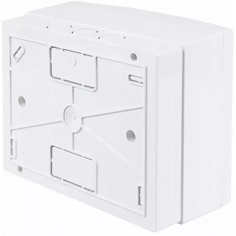 ADELID RM-NT-06T Caixa de distribuição de sobrepor, 6 módulos, 1 fila, IP40, branco/cinzento