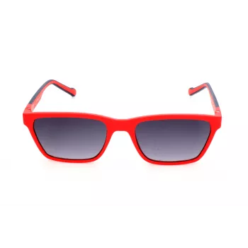 Óculos de sol de homem ADIDAS AOR027-053000, armação retangular, lentes fumadas, 54/18/145 mm