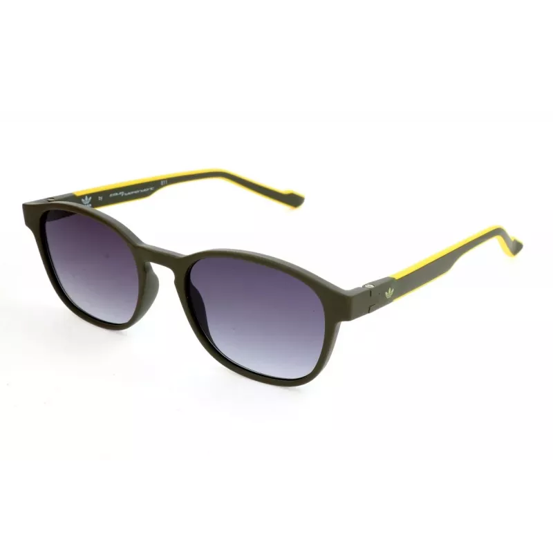ADIDAS AOR030-030000 Óculos de sol de homem retangulares - armação preta, lentes cinzentas, 52/19/145 mm