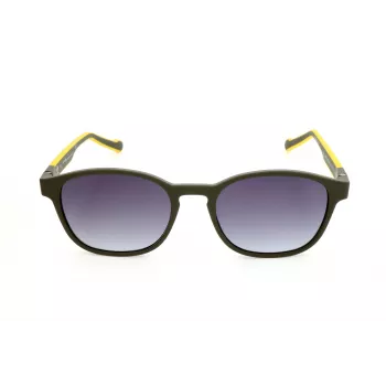 ADIDAS AOR030-030000 Óculos de sol de homem retangulares - armação preta, lentes cinzentas, 52/19/145 mm