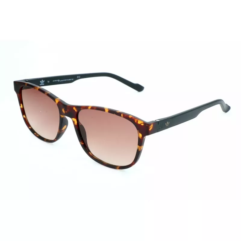 ADIDAS AOR031-092009 Óculos de sol de homem, retangulares, armação preta mate, lentes cinzentas, 54/16/145 mm
