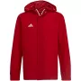 Casaco impermeável adidas Entrada 22 homem vermelho/branco