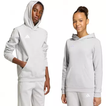 Sweatshirt com capuz adidas Entrada 26 criança cinzento JZ6562 140cm