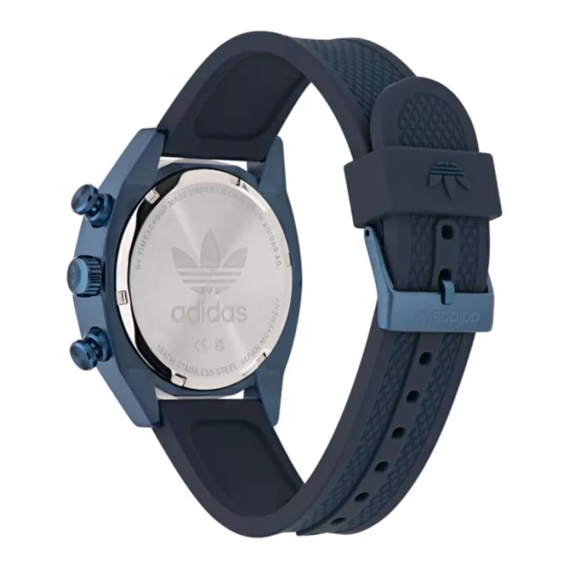 Relógio cronógrafo de quartzo Adidas homem AOFH23004 Code One Chrono 43 mm silicone preto