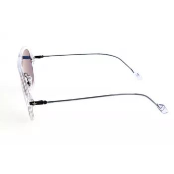 Óculos de sol de homem Adidas AOK001 - armação preta, lentes fumadas, 57 mm
