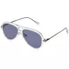 Óculos de sol de homem Adidas AOK001 - armação preta, lentes fumadas, 57 mm