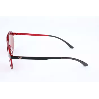 Adidas Homem AOM005-009053 Óculos de sol desportivos retangulares - armação preta lentes cinzentas 54mm