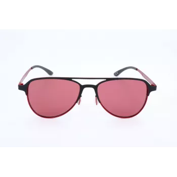 Adidas Homem AOM005-009053 Óculos de sol desportivos retangulares - armação preta lentes cinzentas 54mm