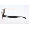 Óculos de sol de homem Adidas AOR005 - armação preta, lentes cinzentas, 54 mm