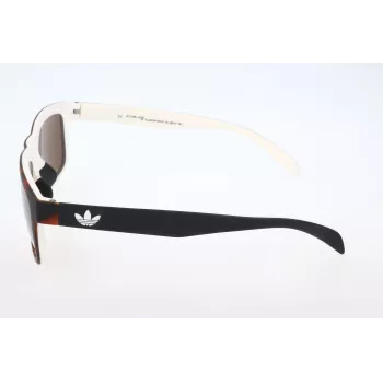 Óculos de sol de homem Adidas AOR005 - armação preta, lentes cinzentas, 54 mm