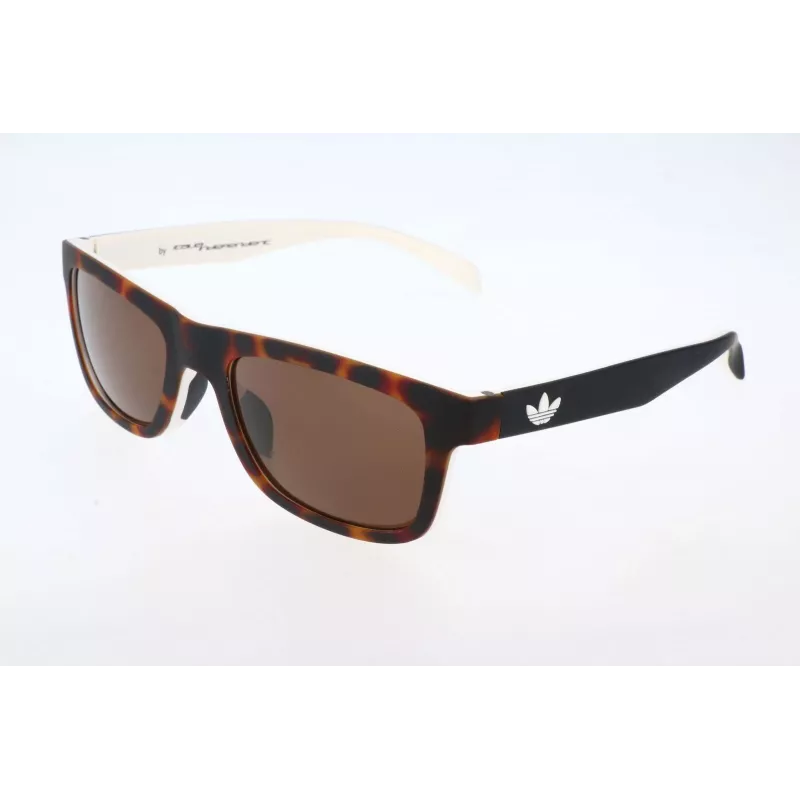 Óculos de sol de homem Adidas AOR005 - armação preta, lentes cinzentas, 54 mm