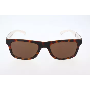 Óculos de sol de homem Adidas AOR005 - armação preta, lentes cinzentas, 54 mm