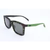 Óculos de sol de homem Adidas AOR015-140030 - armação preta, lentes cinzentas, 53 mm