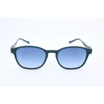 Óculos de sol de homem Adidas AOR030 - armação retangular preta, lentes cinzentas, 52/19/145 mm