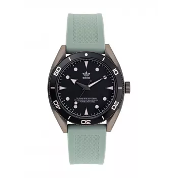 Relógio digital de quartzo Adidas homem AOFH22001 43mm preto aço inoxidável reciclado e silicone